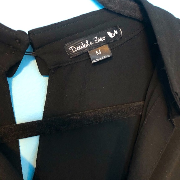 Double Zero Sheer Black Tunic - Picture 2 of 7